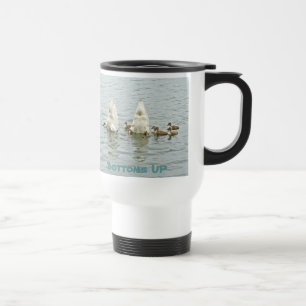 Mute Swan Famly Travel Mug