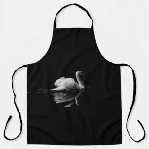 MUTE SWAN IN LOW LIGHT PHOTOGRAPHY APRON