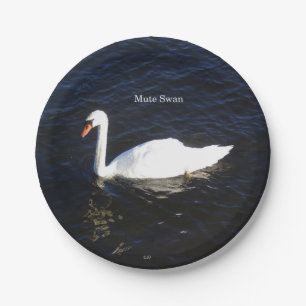 Mute Swan paper plate