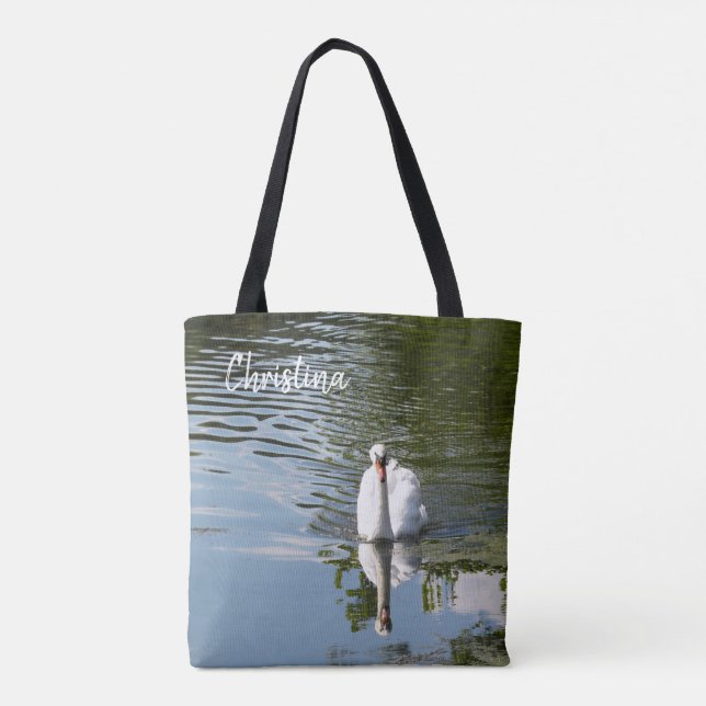 Mute Swan Personalised Tote Bag (Back)