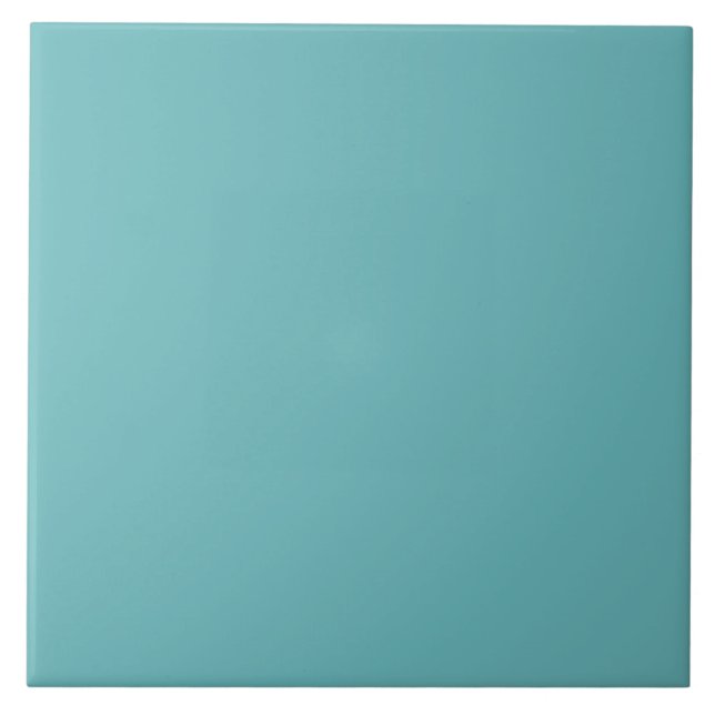 Muted Aqua Ceramic Tile (Front)