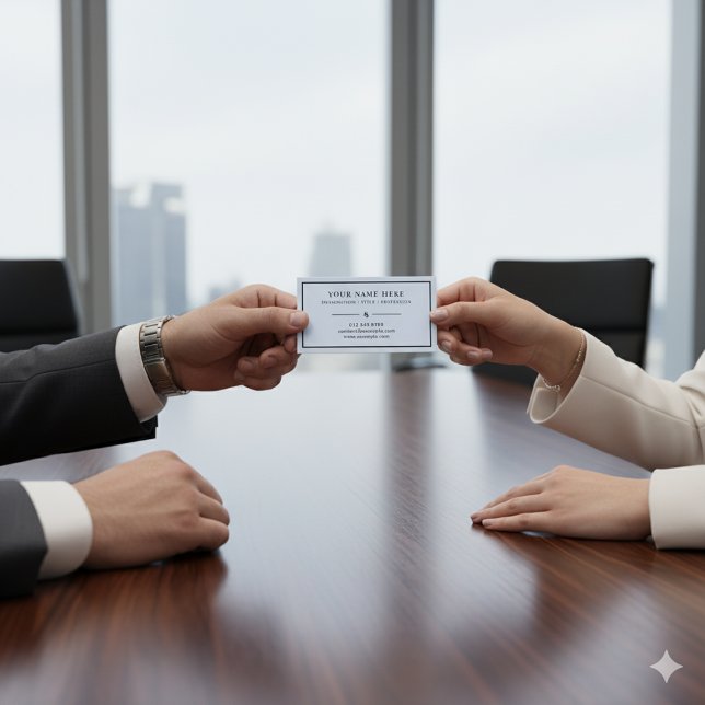 Muted Blue Formal Business Card for Professionals (Creator Uploaded)