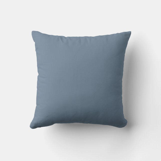 Muted Blue Plain Colour Cushion (Back)