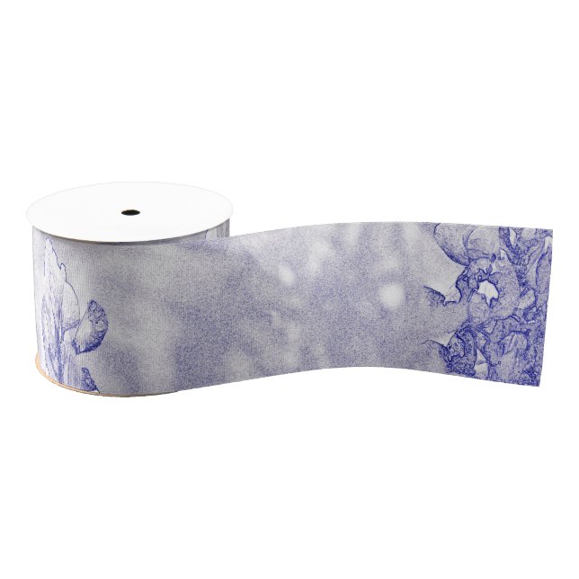 Muted Bluebonnets Grosgrain Ribbon (Spool)