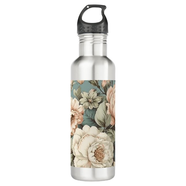 Muted Botanical Dream 710 Ml Water Bottle (Front)