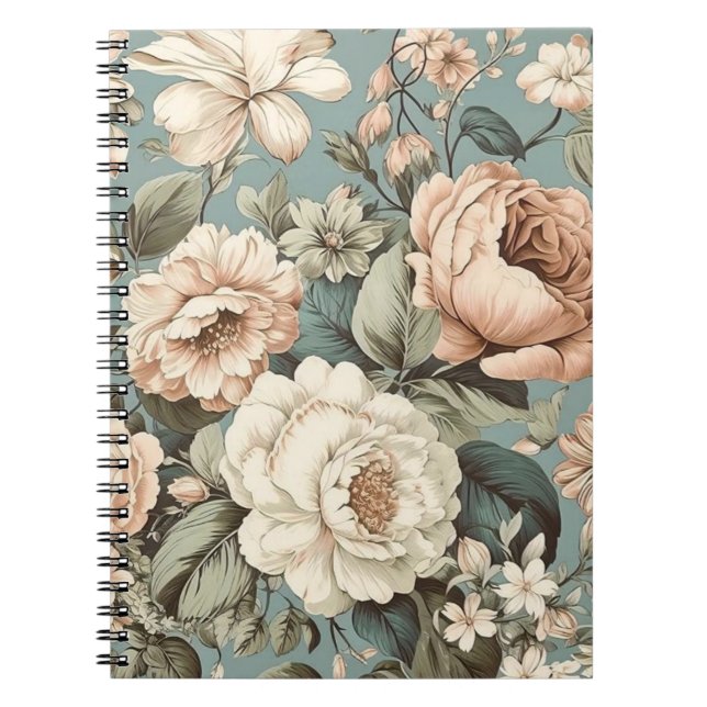 Muted Botanical Dream Notebook (Front)