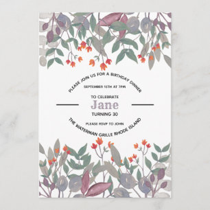Muted Botanical Invitation