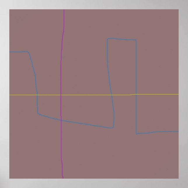 Muted Brown Background Poster (Front)