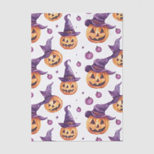 Muted coloured halloween themed tissue paper