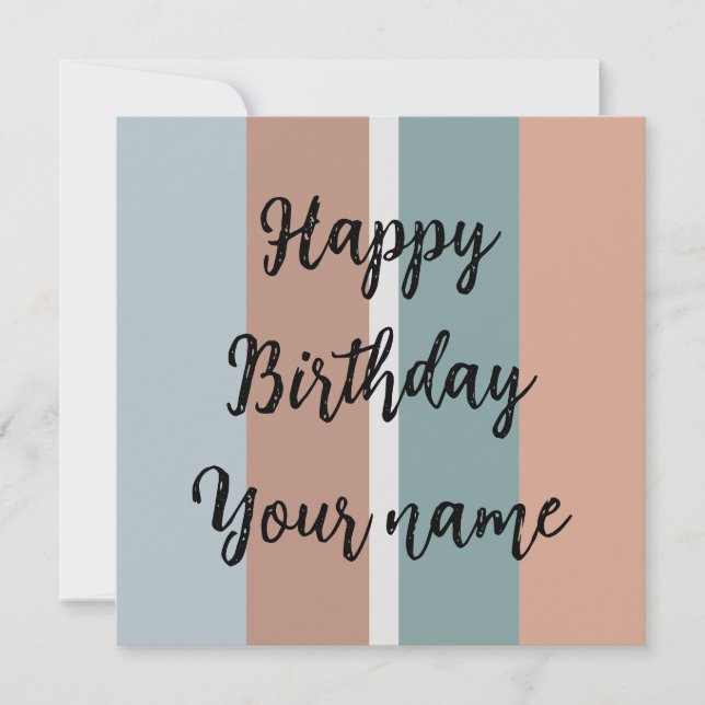 Muted colours stripes (Front)