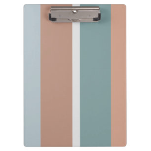 Muted colours stripes clipboard