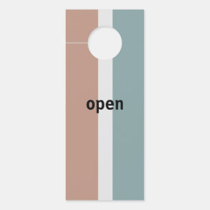 Muted colours stripes door hanger