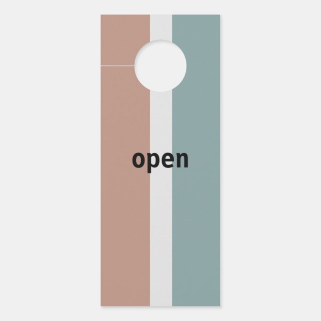 Muted colours stripes door hanger (Front)