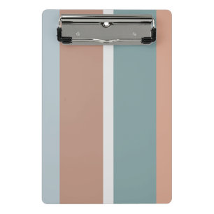 Muted colours stripes mini clipboard