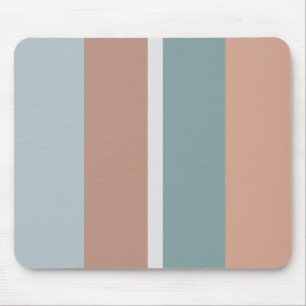 Muted colours stripes mouse mat