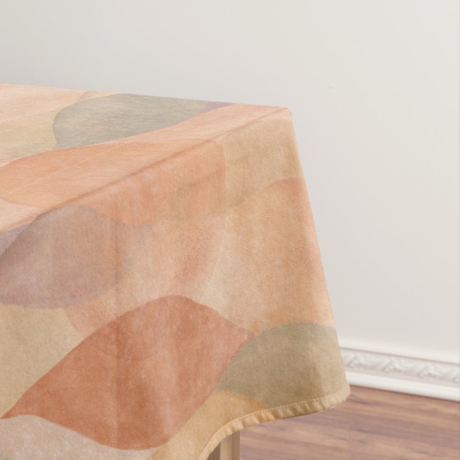 Muted Desert Sunset Abstract Tablecloth (In Situ)