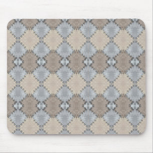 Muted Earth Toned Faux Leather Pattern Mouse Mat
