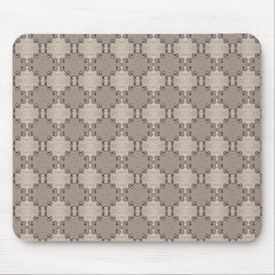 Muted Earth Toned Pattern Mouse Mat