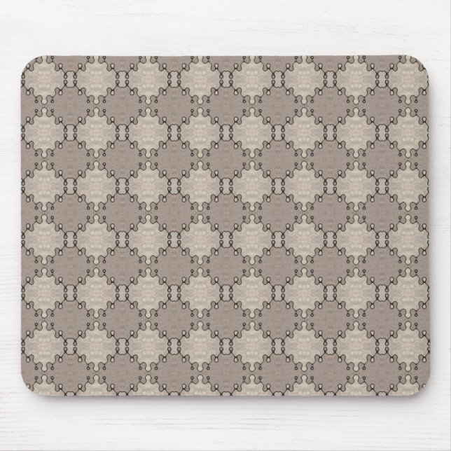 Muted Earth Toned Pattern  Mouse Mat (Front)