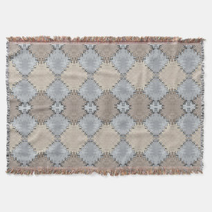 Muted Earth Toned Pattern Throw Blanket