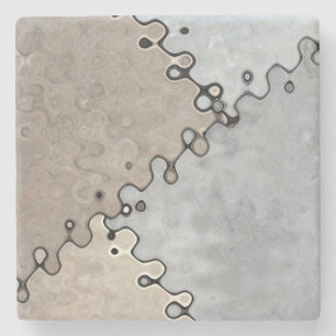 Muted Earth Tones Stone Coaster