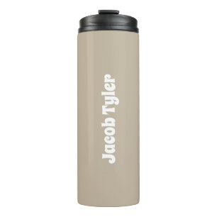 Muted Elegance - Calm Stone Customisable Thermal Tumbler