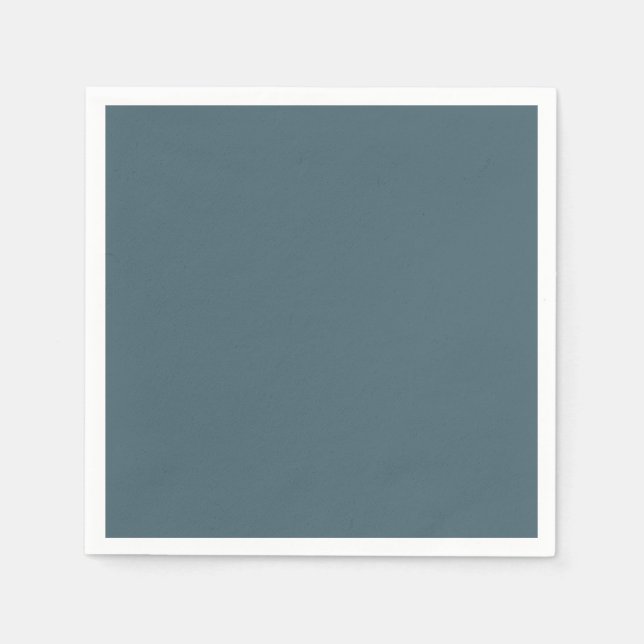 Muted Elegance - Slate Blue Napkin (Front)