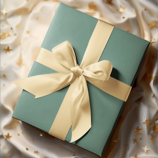 Muted Elegance - Solid Ocean Teal Wrapping Paper (Creator Uploaded)