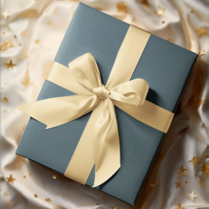 Muted Elegance - Solid Slate Blue  Wrapping Paper Sheet