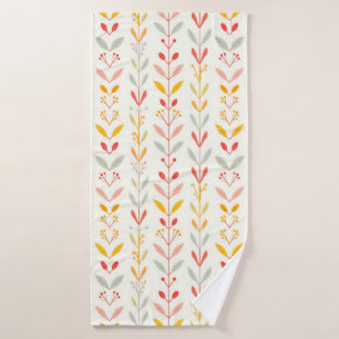 Muted Fall Stripes Bath Towel Set
