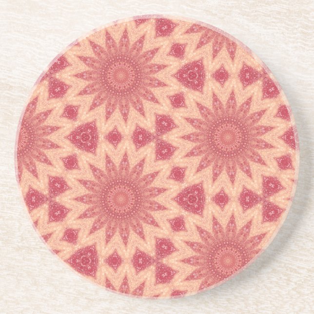 Muted Floral Boho Magic Coaster (Front)