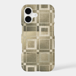 Muted Gold Squares Modern Geometric Glam