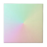 Muted Gradient Ombre Rainbow Pastel Aesthetic Tile<br><div class="desc">Beautiful digital watercolor pink purple peach yellow blue muted gradient ombre design. Gradient gift. Personalised Gradient gifts. Student dorm room gift in preppy pastel gradient colours.</div>