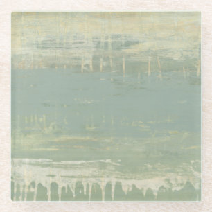 Muted Horizon Glass Coaster