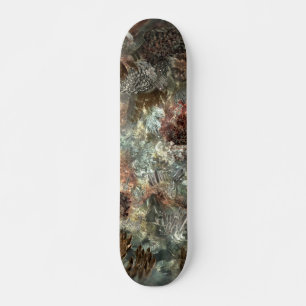 Muted Layers of Brown Crystals Skateboard
