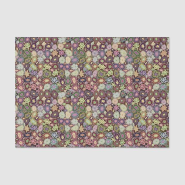 Muted Millefiori Tissue Paper (Front)