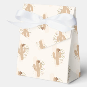 Muted Minimalist Boho Desert Cactus Baby Shower Favour Box