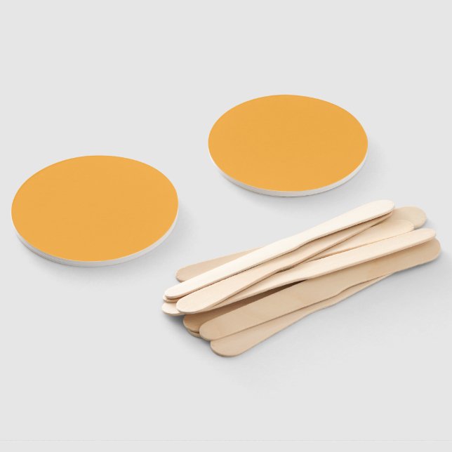 Muted Orange Background Texture for Web and Print Hand Fan (Non-assembled)