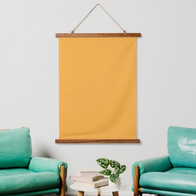 Muted Orange Background Texture for Web and Print Hanging Tapestry (Living Room)