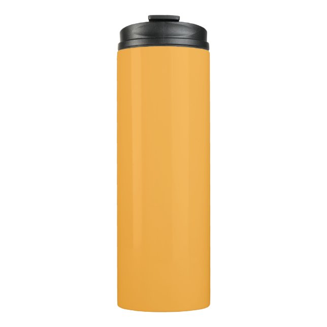 Muted Orange Background Texture for Web and Print Thermal Tumbler (Front)