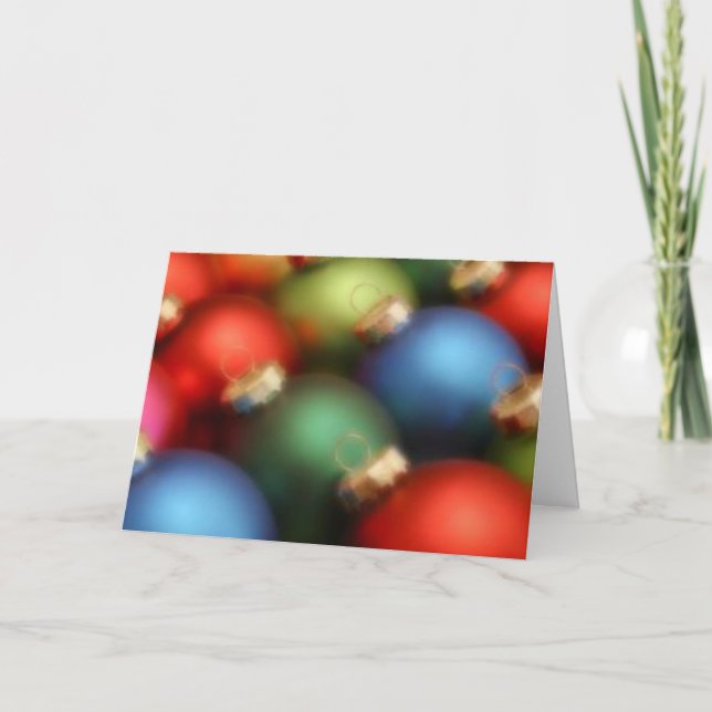 Muted Ornaments - Christmas Card (Front)