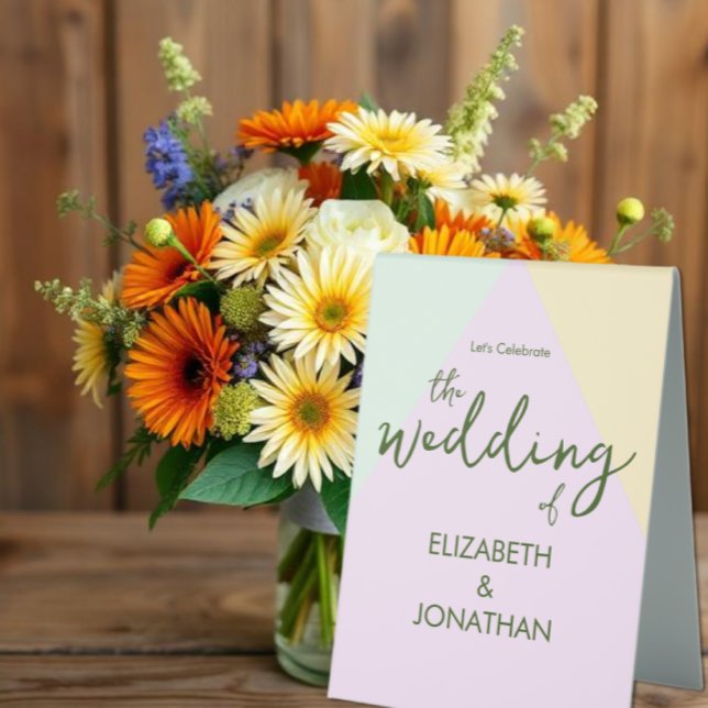 Muted Pastel Geometric Wedding (Creator Uploaded)