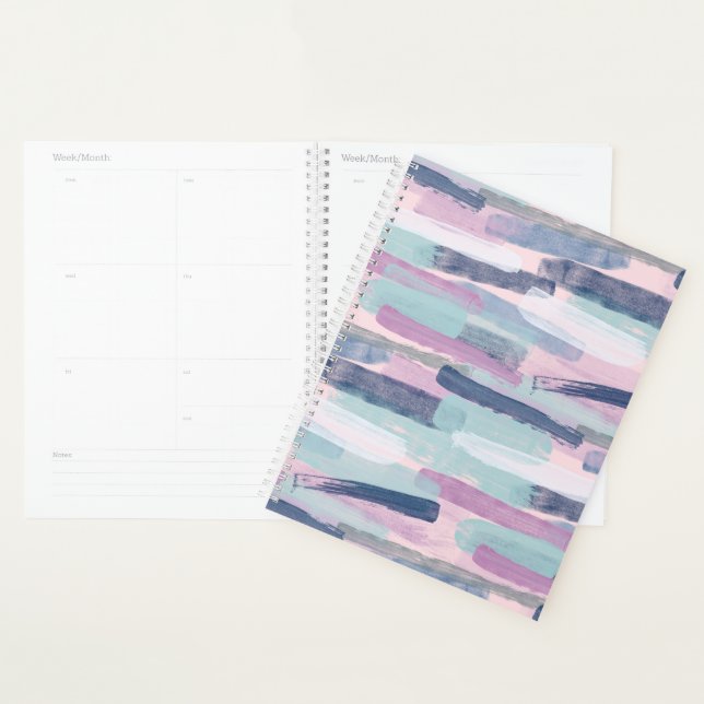 Muted Pastel Stripes Planner (Display)