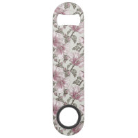 Muted Pink Hibiscus Flowers Pattern