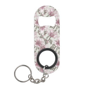 Muted Pink Hibiscus Flowers Pattern