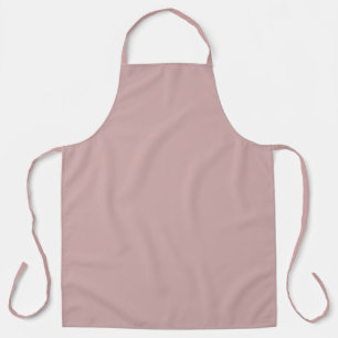 muted pink solid  apron