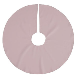 muted pink solid brushed polyester tree skirt