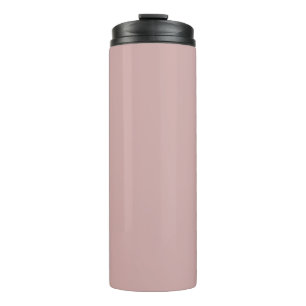 muted pink solid  thermal tumbler