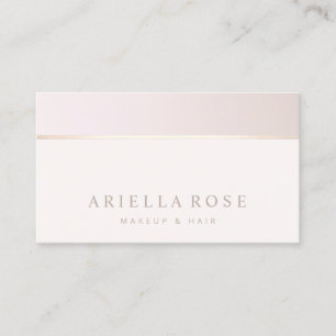 Muted Pink Taupe Ombre Beauty Salon Business Card