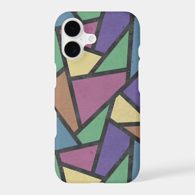 Muted rainbow colors mosaic pattern (Back)
